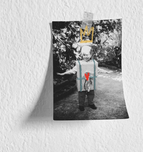 Fotografía antigua de Catalina Llompart de niña